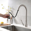 Zinc Alloy Body Stainless Steel Spout Economic Two Foundation Sink Faucet