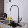 New Design Zinc Alloy Body Stainless Steel Spout Long Neck Pull Out Kitchen Faucet