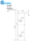 stainless steel Material bathroom accessories flexible round shower pipe column