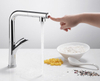 New Design Customizable Latent Spray Brass Single Hole Faucet for Kitchen Sink