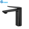 Hot And Cold Water Brass Material Heavy Matt Black Color Lavatory Mixer Faucet