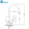 Hot And Cold Water Pull Out Spray Modern Sink Faucet Kitchen Mixer Tap