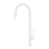 Matte White Material Elegant Kitchen Faucet Office Used