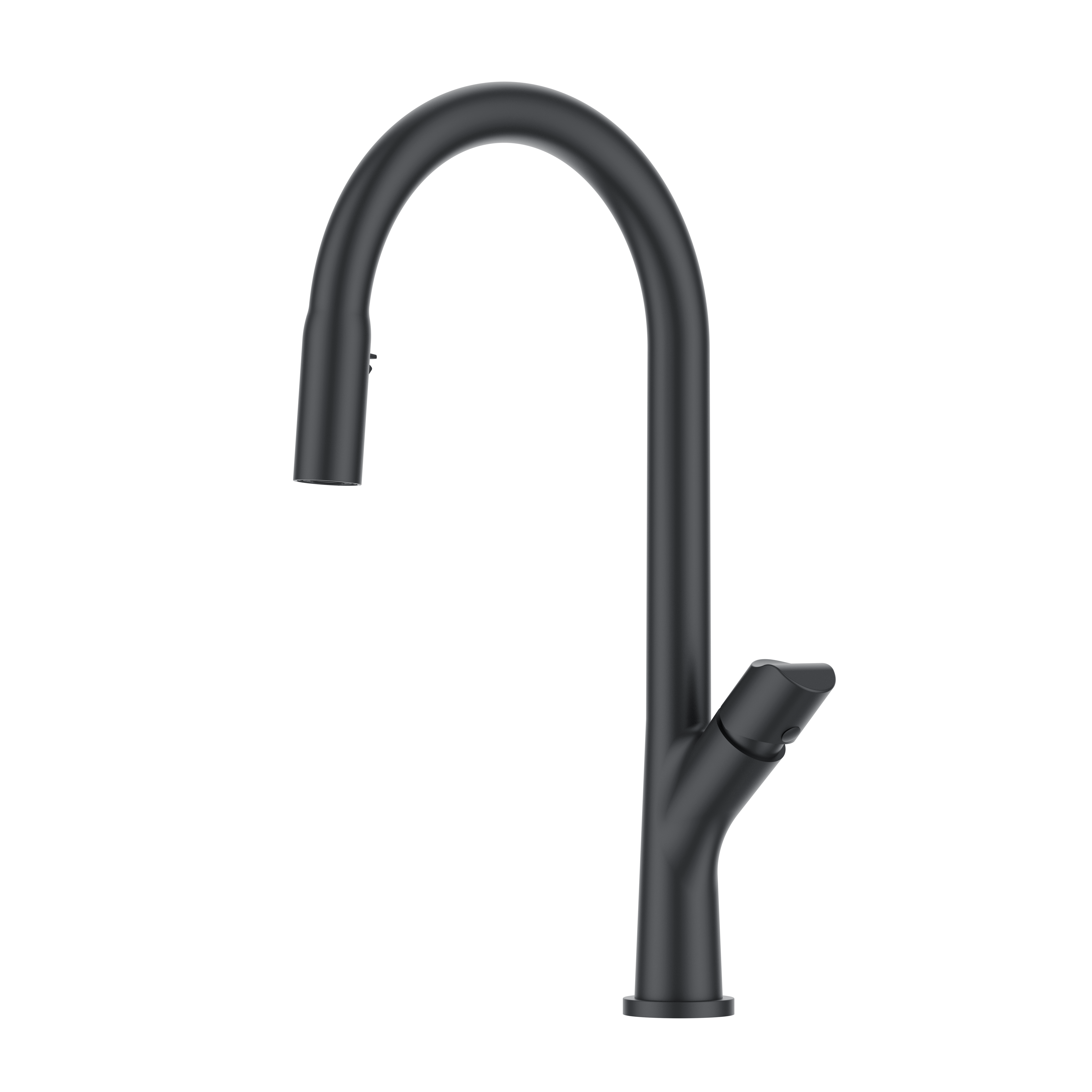 Matte Black Kitchen Faucet Special Design Single Handle