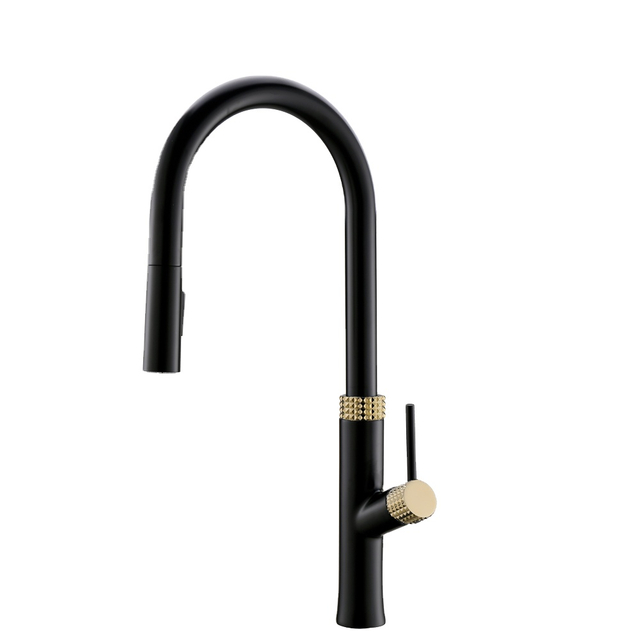 Hot Selling Black Gold Gourmet Commercial Taps Kitchen Faucet With High Quality