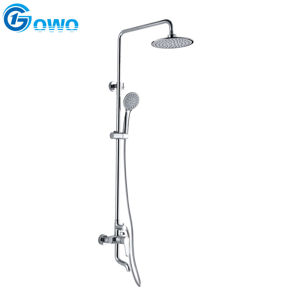 black shower faucet