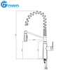 Brass Material Single Handle Kitchen Faucet with Pull Down Sprayer