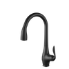 G02 New Design Black Taps Kitchen Faucet Pull Out Gold Long Neck Kitchen Faucet with Pull Down Sprayer