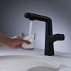 Black Long Body Pull-out Spray Lavatory Luxury Basin Water Tap