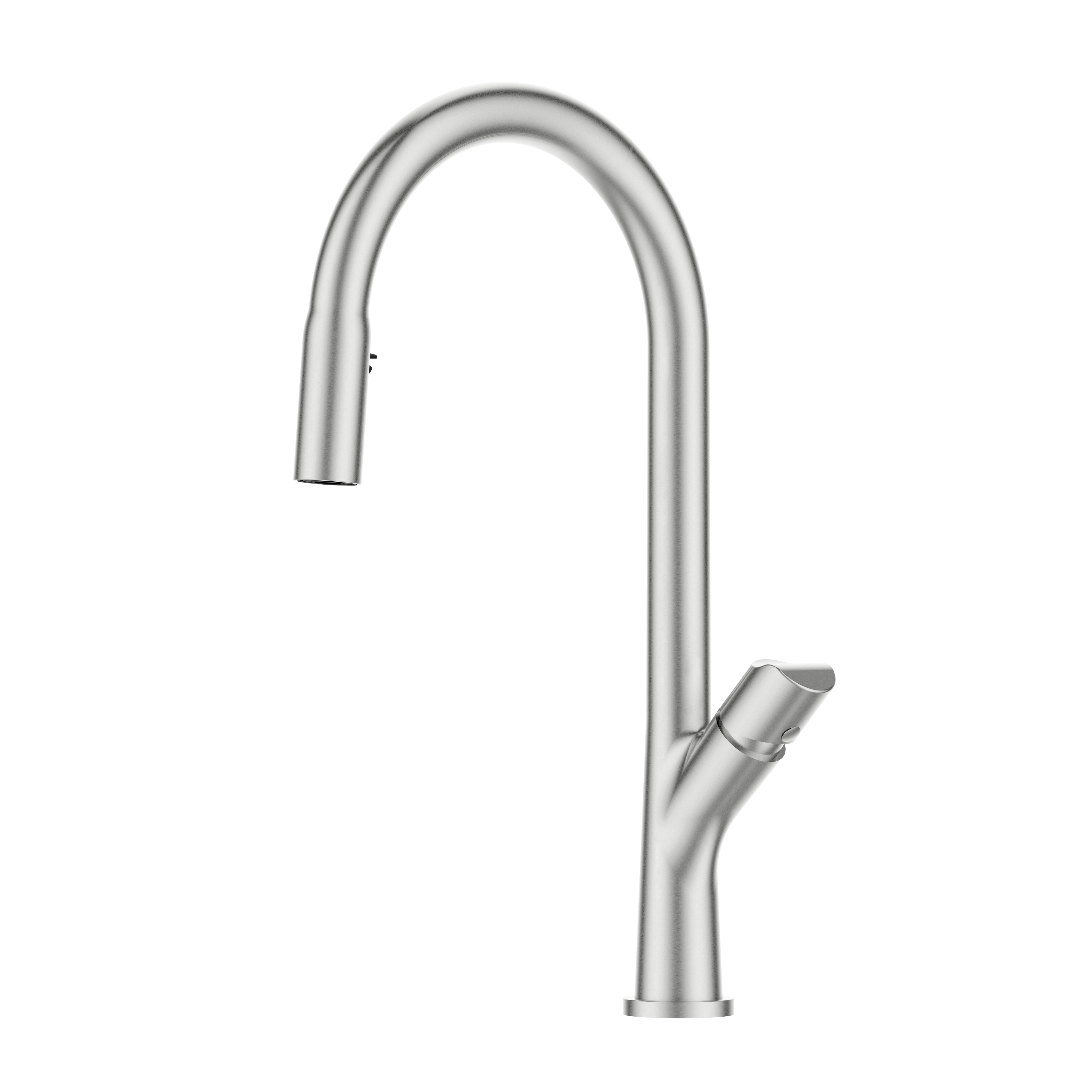 Brushed Nickel Kitchen Faucet Special Design Single Handle
