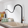 Modern Single Handle Single Hole Pull-out Gun Grey Sprayer Kitchen Faucet--GH-6026-PG