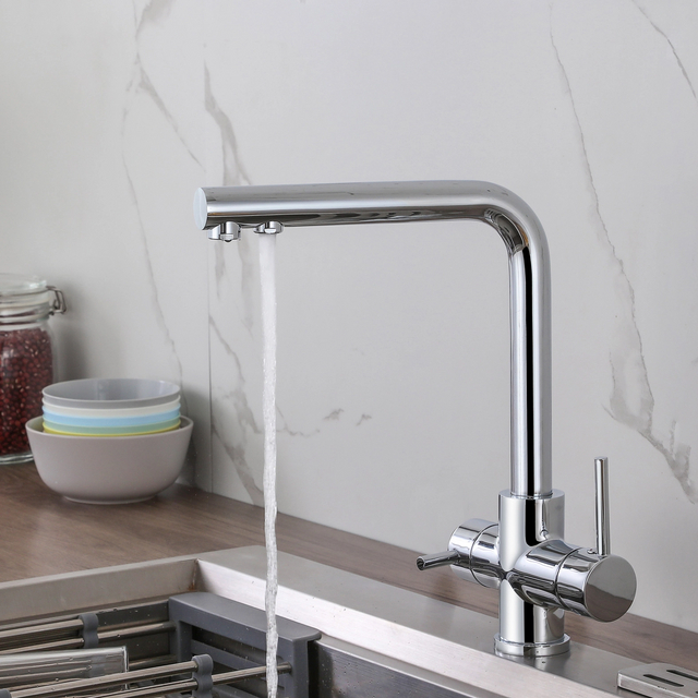 Chrome Brass Filter Water Kitchen Faucet | GOWO 6022-C
