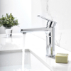 Brass Euro-style Single Handle Bathroom Vanity Sink Faucet
