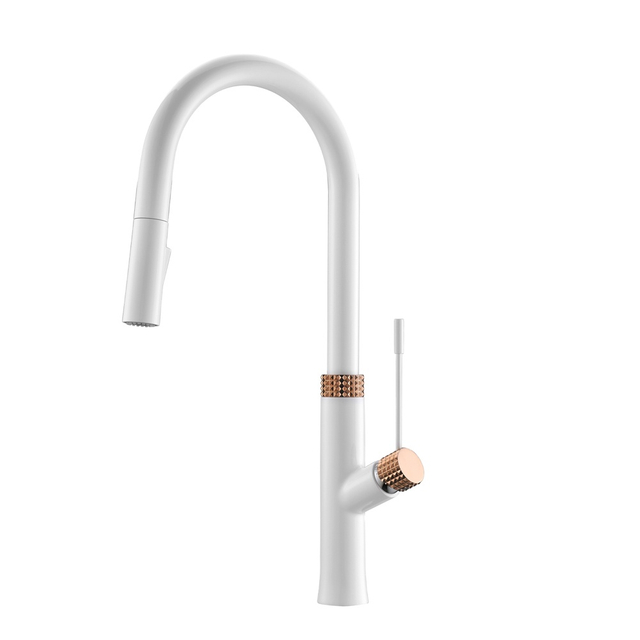 Multifunctional White Made In Germani Hot And Cold Kitchen Faucet With Great Price