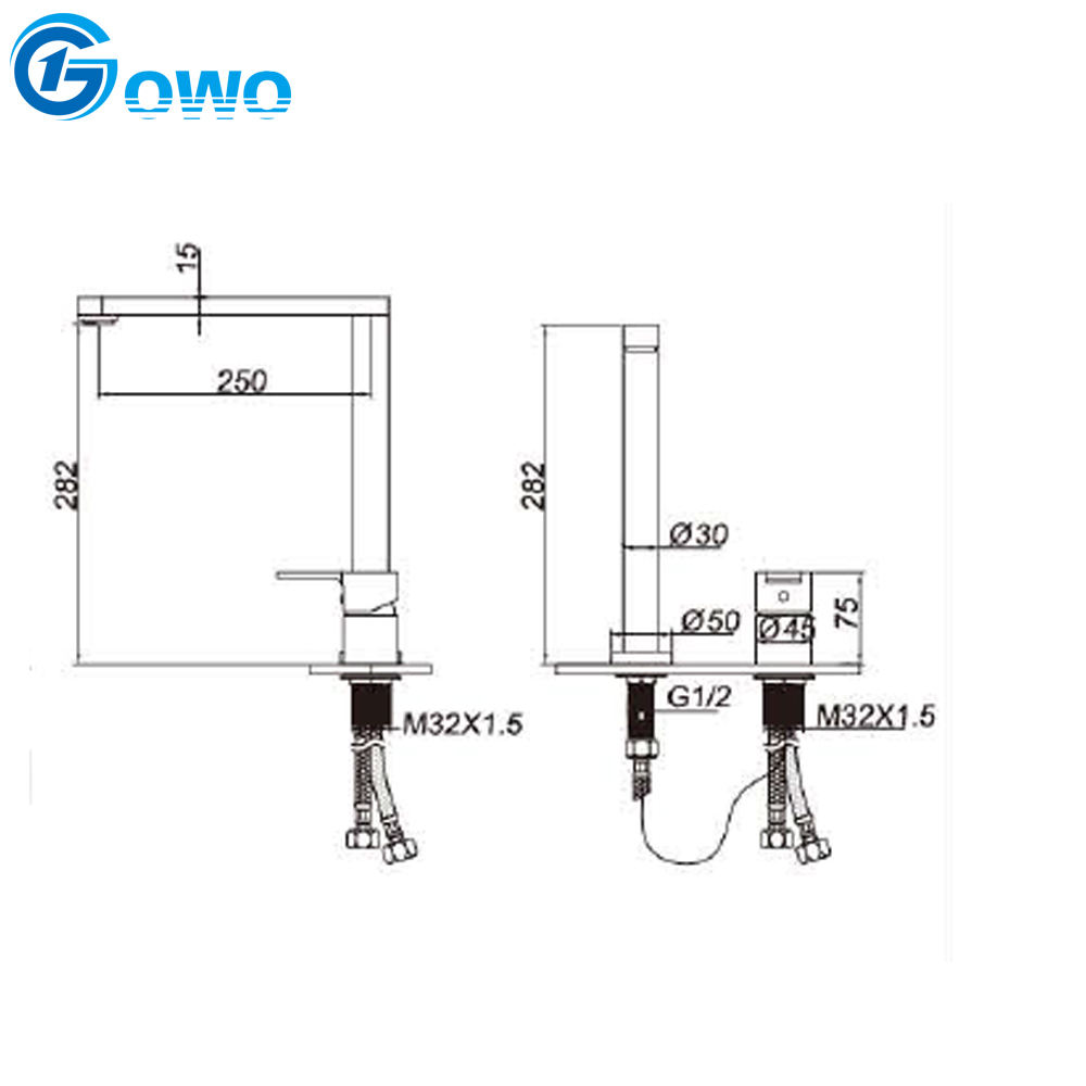 2 handle kitchen faucet