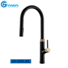 Modern Style Single Handle Brass Kitchen Sink Faucets