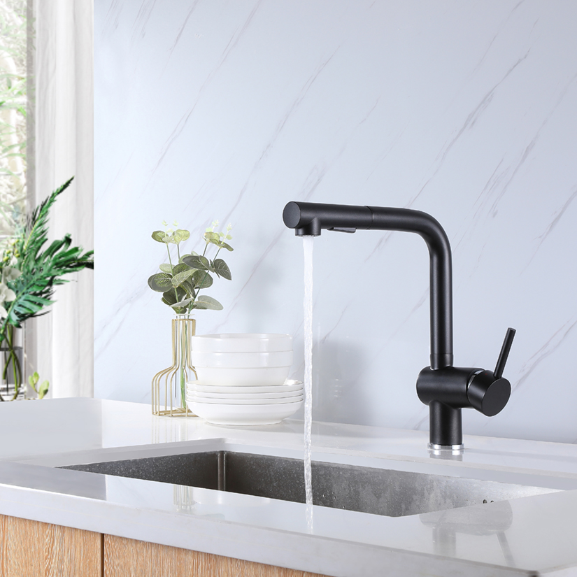 Hot Sale Good Quality Granite Black Color for Stone Sink Kitchen Faucet