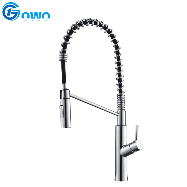 25mm Cartridge Stainless Steel Spring Brass Body America Style Pull-out Kitchen Mixer
