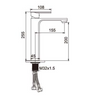 USA Hot Selling Brass Basin Faucet Long Neck