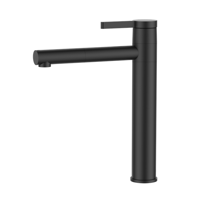 European Design Black Brass Basin Faucet High Level