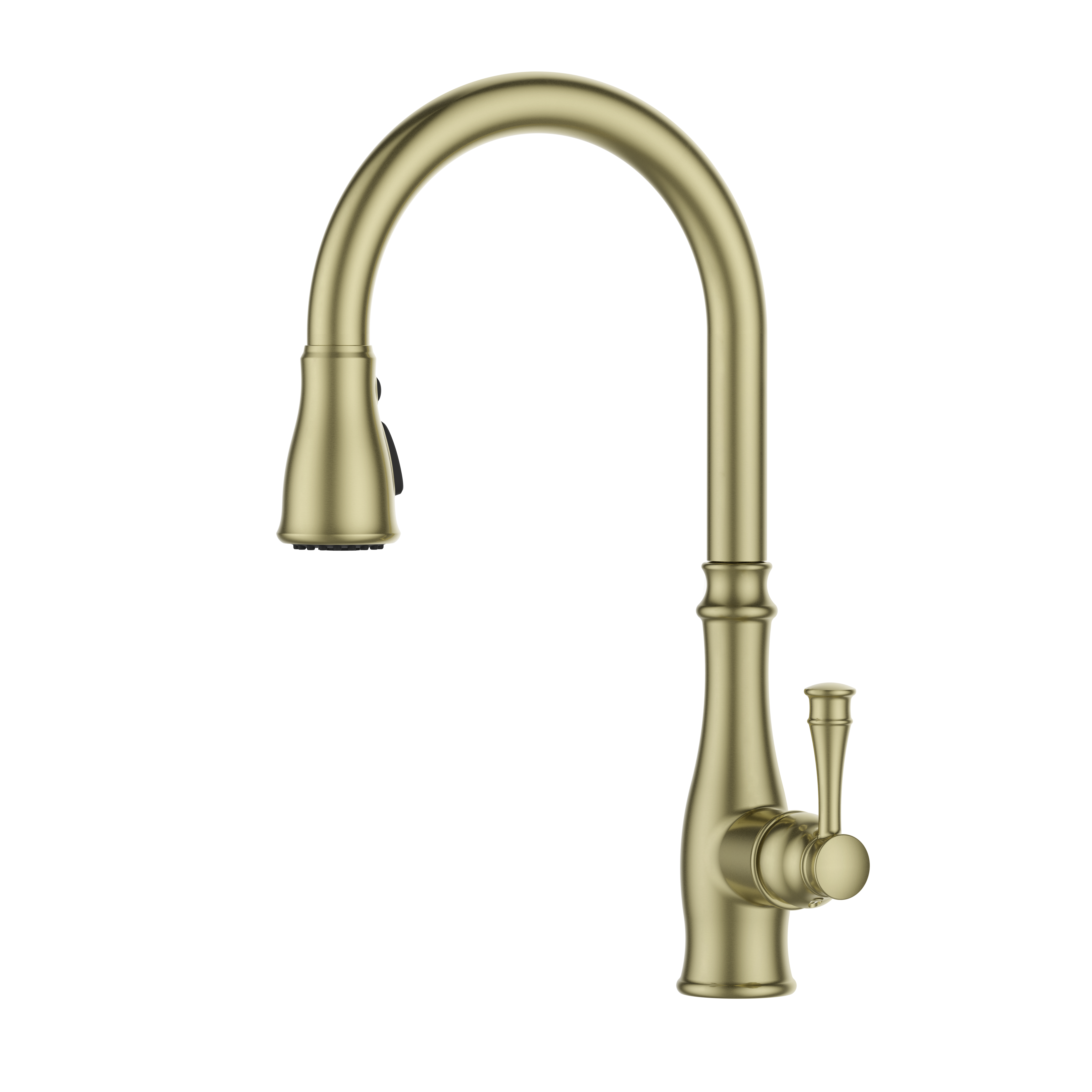 Best Matte Gold European Design Pull Down Kitchen Faucet Home Used 