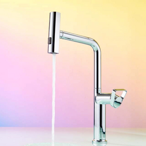 Single Handle Single Hole Pull Out Tap with Pull Down Spray Low Lead Brass Core Kitchen Faucet GH-6033