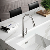 Zinc Alloy Body Stainless Steel Spout Economic Two Foundation Sink Faucet