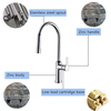 Commercial Zinc Body Stainless Steel Spout High Performance Pull Down Sink Single Hole Faucet