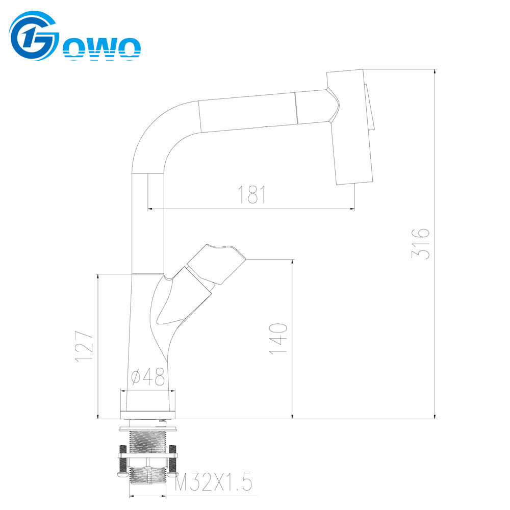 kitchen faucets pull down