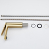 Gold Color Lavatory Brass Material Luxury Style Kaiping City Basin Faucet