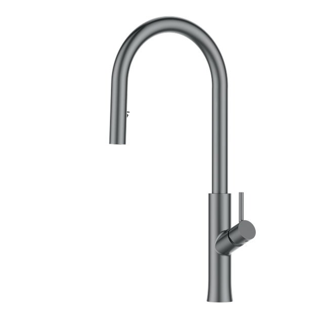 Material Gun Gray Kitchen Faucet Office Used