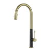 Matte Black Gold Material Kitchen Faucet Elegant 