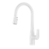 White Kitchen Faucet Pull Out Spray