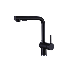 Pull Out Kitchen Faucet Volcanic Black Color Material