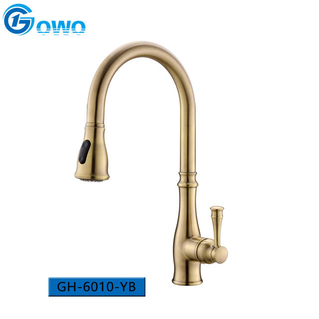 Matte Gold Kitchen Faucet European Design