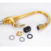 Matt Gold Long Neck Zinc Alloy Faucet Casting Factory Make Retro Pull Down Sink Faucet