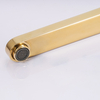 Dual Sink Hole Square Spout Hot And Cold Gold Water Faucet for Kitchen Sink