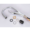 Practical Zinc Faucet Body Brass inside Chrome Surface Kitchen Faucet with Spray