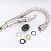 Swan Style Zinc Material ABS Pull Down Spray Stain Color Kitchen Stainless Steel Sink Faucet