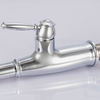 Brass Material Chrome Surface Hide Pull-out Spray Cookhouse Sink Faucet