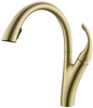Brand New Gold Pull Out Rotating Taps Kitchen Faucet With High Quality