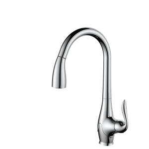 Chrome Brass Material Pull Down Kitchen Faucet 