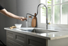 Modern Brass Chrome Pull Out Kitchen Mixer Tap