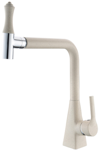 Swivel Sprayer Kitchen Faucet Oatmeal Color