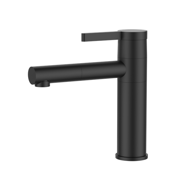 Hot Sell Tall matte black Brass Basin Faucet Long Neck