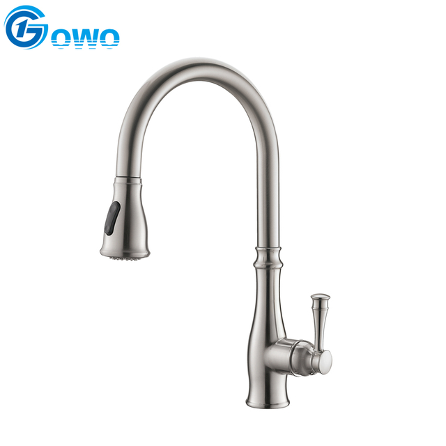  European Style Kitchen Faucet Classical Brushed Nickel 