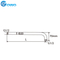 brass short wall mounted rain shower head 20.5mm shower arm