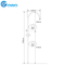bathroom accessories rain shower arm stainless steel chrome Surface shower column pipe