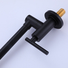 Matt Black Stainless Steel Wall Mounted Pot Filter Folding Faucet