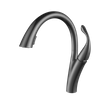 Gun Gray Brass Material Pull Down Kitchen Faucet Mixer